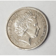 AUSTRALIA 2005 . FIVE 5 CENTS COIN . RARE . FLAMINGO VARIETY . UNDERRATED